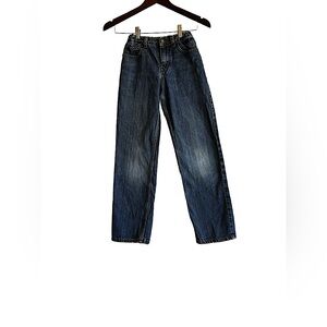 CAT AND JACK BOYS JEAN RELAZED STRAIGHT ELASTIC ADJUSTABLE WAIST SZ 12